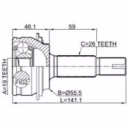 FEBEST 0110-KSP90Z19 non classificato - Vista aggiuntiva 2