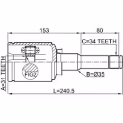 FEBEST 1011-J300LH non classificato