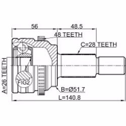 FEBEST 0510-CX5A48R non classificato