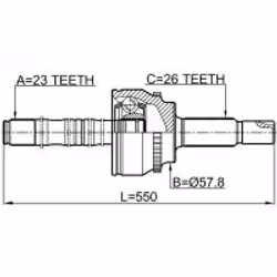 FEBEST 0114-ZZT251A48LH non classificato