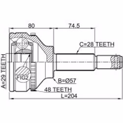 FEBEST 2110-TT9A48 non classificato