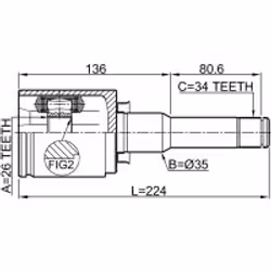 FEBEST 1811-A16LH non classificato