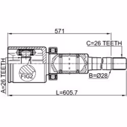 FEBEST 2711-S80AWDTRH non classificato
