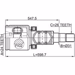 FEBEST 2711-V70RH non classificato