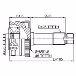 FEBEST 1610-463A48 non classificato