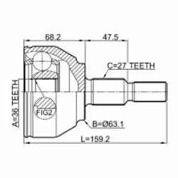 FEBEST 2110-KUGTD non classificato