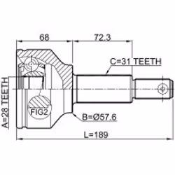 FEBEST 2110-TTF non classificato