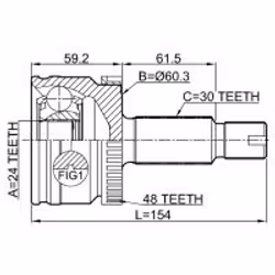 FEBEST 1210-D7A2WA48 non classificato - Vista aggiuntiva 2