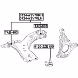 FEBEST 0124-ASV70RH non classificato