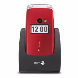 Doro Primo 413, Clamshell, SIM singola, 6,1 cm (2.4"), 2 MP, 1050 mAh, Rosso