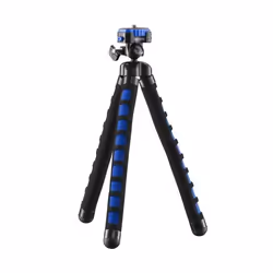 Mantona 21399, 3 gamba/gambe, Nero, Blu, 27 cm, 154 g