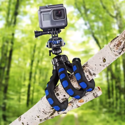 Mantona 21399 treppiede Fotocamere digitali/film 3 gamba/gambe Nero, Blu - Vista aggiuntiva 5