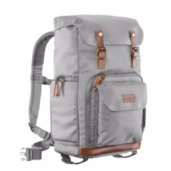 Mantona Luis Retro, Zaino, Ogni marca, Scompartimento del notebook, Grigio