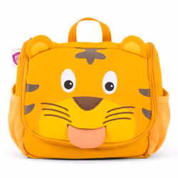 Affenzahn AFZ-WAB-001-001, Beauty case, Polietilene tereftalato (PET), Poliestere riciclato, Marrone, Giallo, Immagine, Allac ...