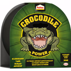Pattex® Nastro coccodrillo Proprietà: • Ottima forza adesiva su quasi tutte le superfici • Facile da strappare a mano • Guarn ...