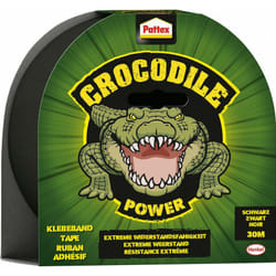 Pattex - Nastro adesivo Crocodile nero 30m (confezione da 8)