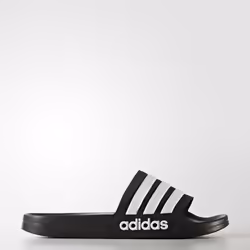 Adidas Cloudfoam Adilette, Maschio, Adulto, Nero, Bianco, Monocromatico, 39.3 (39 1/3)
