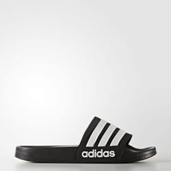 Adidas Cloudfoam Adilette Maschio Nero, Bianco