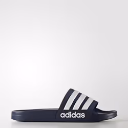 Adidas Adilette Cloudfoam, Maschio, Adulto, Diapositive, Blu, Bianco, Immagine, Schiuma