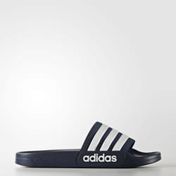Adidas Adilette Cloudfoam Maschio Blu, Bianco