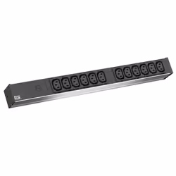 Bachmann 800.2284, Basic, 1U, Alluminio, Nero, 12 presa(e) AC, Accoppiatore C13