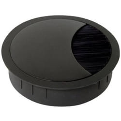 Bachmann - 930.302 Passacavo rotondo Zinco pressofuso Nero 1 pz.
