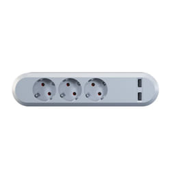 Bachmann 381.801 prolunghe e multiple 3 presa(e) AC Interno Bianco