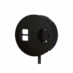 Bachmann Twist, 0,2 m, Interno, Tipo F, Nero, 1 presa(e) AC, 115 mm