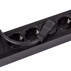 Bachmann PRIMO 3 presa(e) AC Type EF (CEE 7/7) 2 m 2 Nero