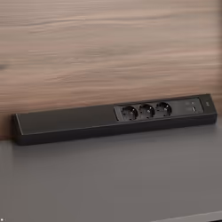 Bachmann CASIA 2 presa energia Type F + USB A + USB C Argento