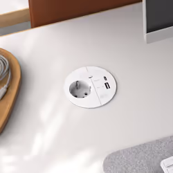 Bachmann Loop in Charge presa energia Type E + USB A + USB C Bianco