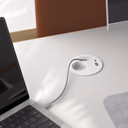 Bachmann Loop in Charge presa energia Type E + USB A + USB C Bianco