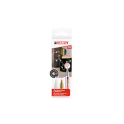 Edding 750 marcatore permanente Punta sottile Oro, Argento, Bianco 3 pz