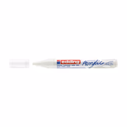 Edding 5300 acrylic marker fine, Bianco, Bianco, Medio, 2 mm, 3 mm, Tela, Legno