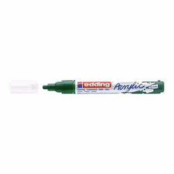 Edding 5300 acrylic marker fine, Verde, Verde, Medio, 2 mm, 3 mm, Tela, Legno
