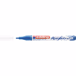 Edding 5300 acrylic marker fine, Blu, Blu, Fine, 1 mm, 2 mm, Tela, Legno