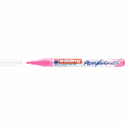 Edding 5300 acrylic marker fine, Rosa, Rosa, Fine, 1 mm, 2 mm, Tela, Legno