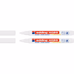 Edding 4085 evidenziatore in gesso Capocorda Bianco 2 pz