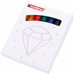 Edding Colourful Flipchart Kit marcatore permanente Combinata Nero, Blu, Verde, Arancione, Rosso, Giallo 7 pz