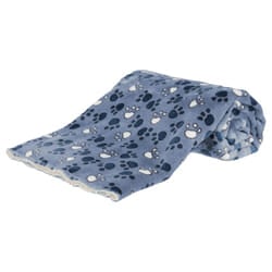 TRIXIE 37150 coperta per cani e gatti Cane Felpato Blu, Bianco