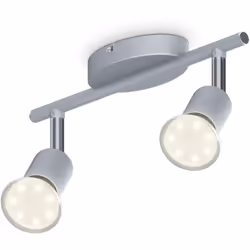 B.K.Licht I plafoniera girevole a LED I spot a soffitto a 2 luci incl. 2x 3 W GU10 lampadine I colore bianco caldo I 2x 250 l ...