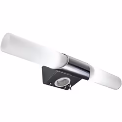 B.K.Licht I Luci a specchio LED I incl. presa I Applique per il bagno I 2 x 5 W I Presa E14 I IP20 I Larghezza: 44,5 cm I Lam ...