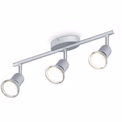 B.K.Licht I plafoniera girevole a LED I spot a soffitto a 3 fiamme incl. 3x 3 W GU10 lampadine I colore bianco caldo I 3x 250 ...