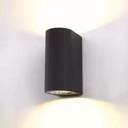 B.K.Licht I Lampada da parete a LED per esterni I lampade da parete per esterni I incl. 2x 5W GU10 lampadine I colore della l ...
