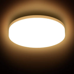 B.k.licht - Plafoniera led, lampadario bagno a luce calda 3000K, led integrati 13W, 1500 Lm, lampada da soffitto resistente agli schizzi d'acqua