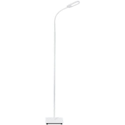 Lampada da terra led, piantana dimmerabile su 4 livelli, luce calda neutra o fredda, altezza d'uso 1,28m, led integrati 8W, 600Lm, orientabile,