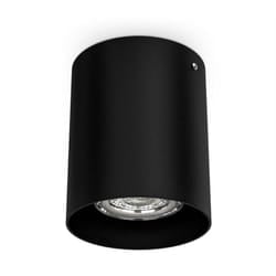 B.k.licht - Faretto da soffitto, attacco per lampadina GU10 non inclusa, Lampada da soffitto rotonda, diametro 8cm, metallo colore nero, Plafoniera