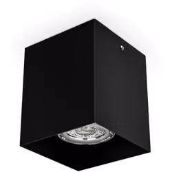 B.K.Licht I spot a montaggio superficiale I attacco GU10 I 80x80x95mm I metallo I nero I spot a montaggio superficiale I appa ...