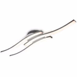 B.K.Licht I Lampada da soffitto a 3 fiamme LED I 3.000K bianco caldo I 3x 6 Watt I 3x 480 Lumen I lampada da soffitto curva I ...