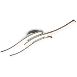 B.k.licht - Plafoniera led, luce calda 3000K, led integrati 3x6W 3x480Lm, dimensione 56,5x12cm, lampada da soffitto moderna per cucina o camera da